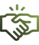 green driven by dependability icon